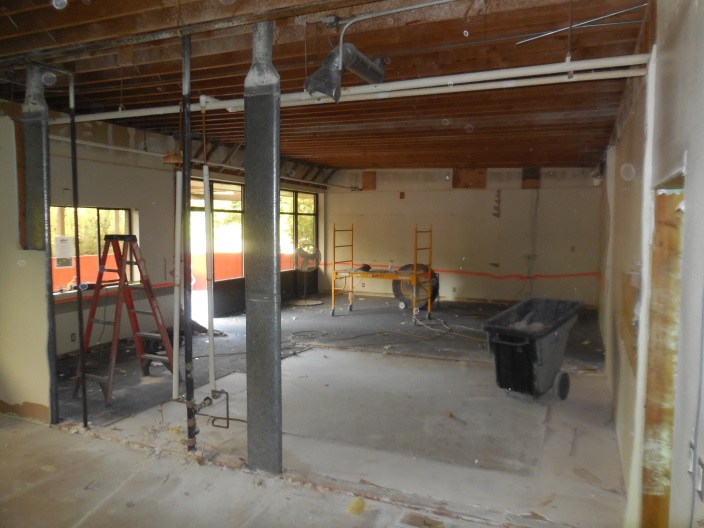 Interior demolotion at Station 69