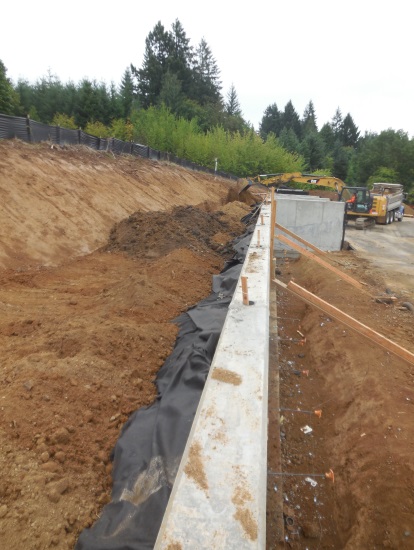 Wall construction at Station 69