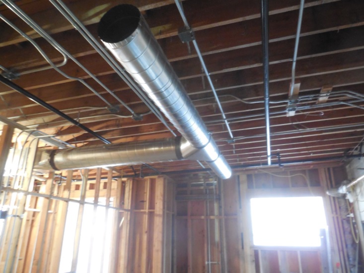 Ceiling work at Station 69
