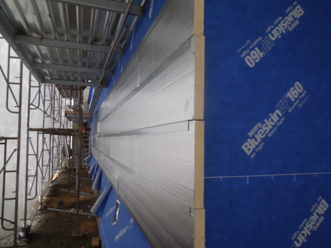 Insulation installation at Station 69