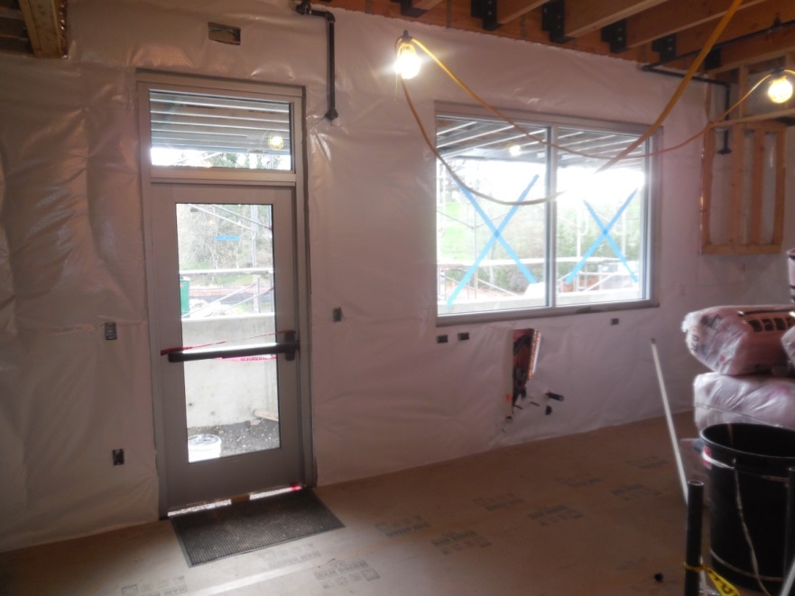 Mechanical rough-in work at Station 69