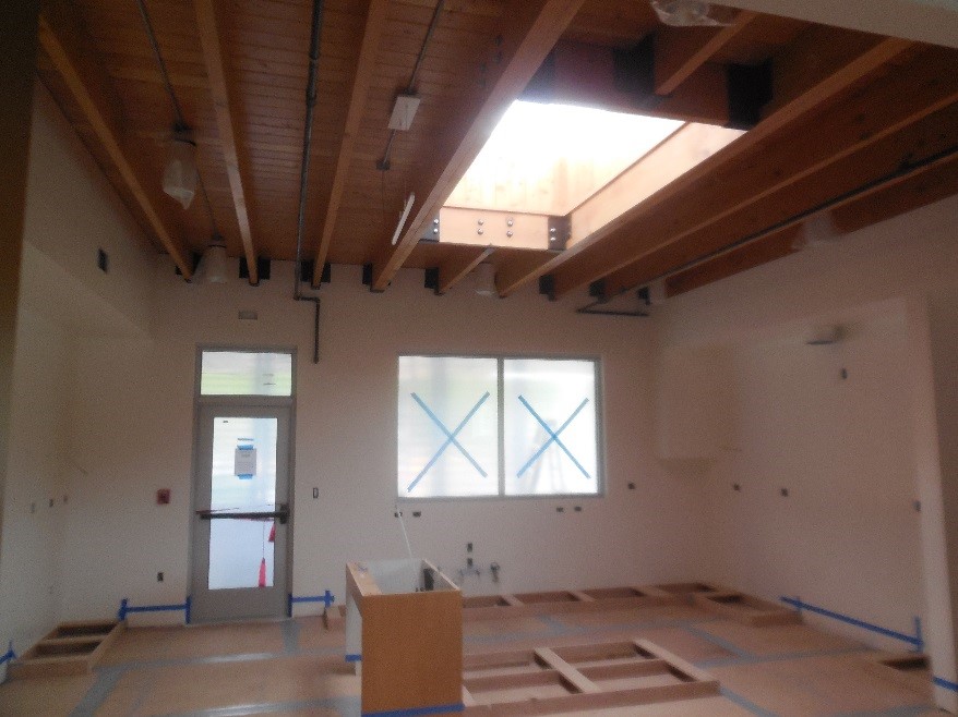 Window installation at Station 69