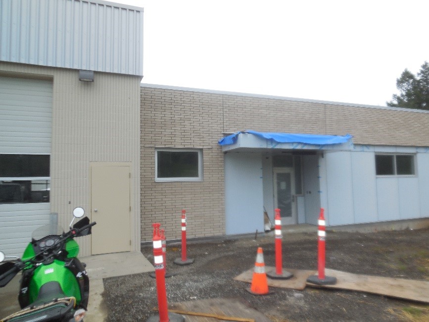Exterior construction at Station 69 2