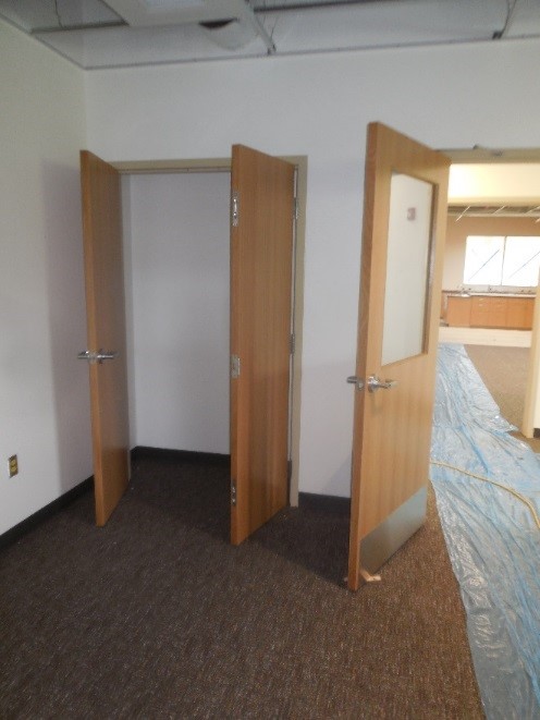 Interior doors at Station 69