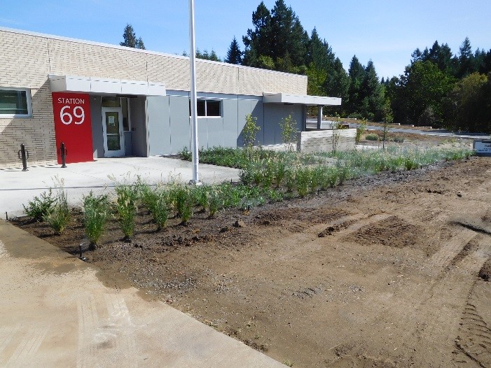 Landscaping at Station 69