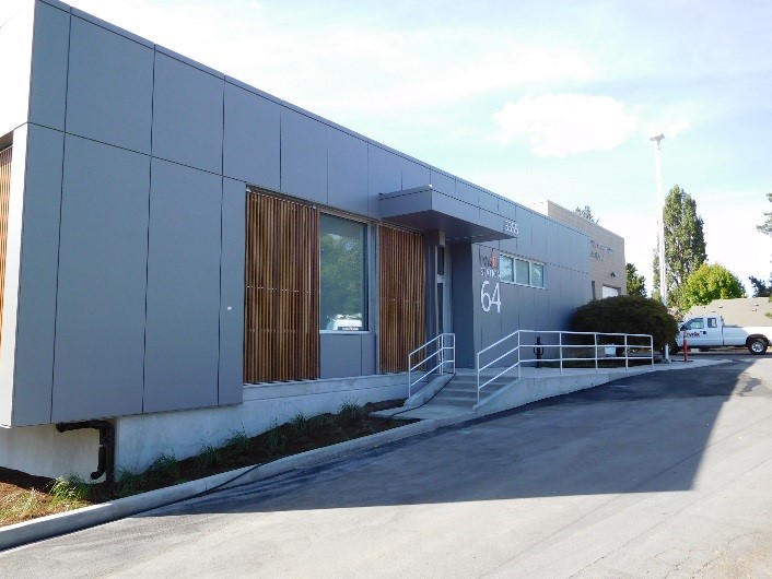 Installed handrails at Station 64