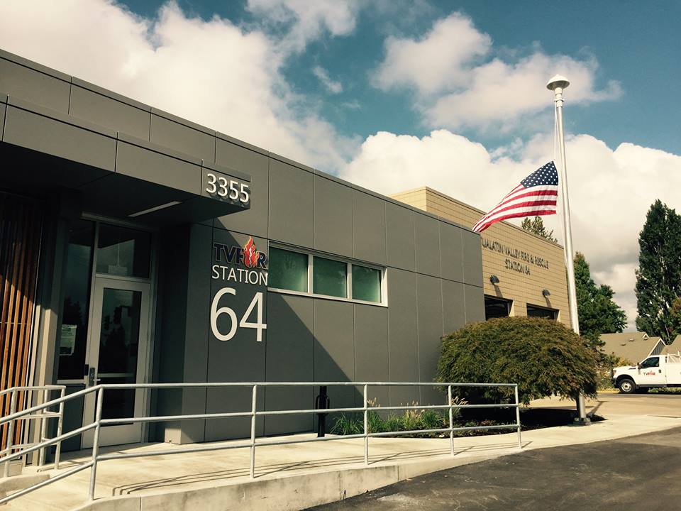 Completed exterior of Station 64