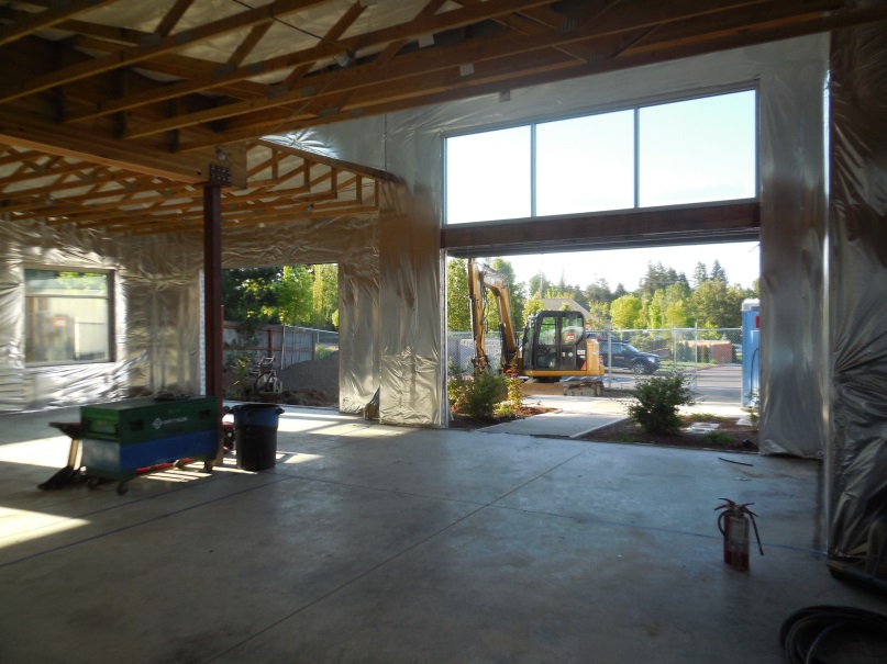 Construction of Station 70 interior
