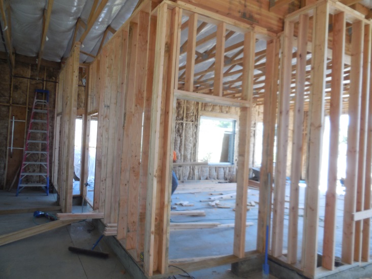Interior framing at Station 70