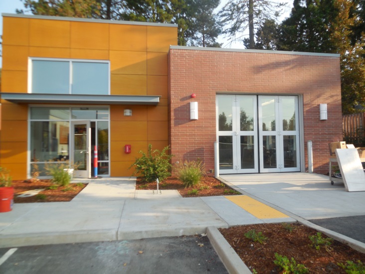 Alternate view of the exterior of Station 70