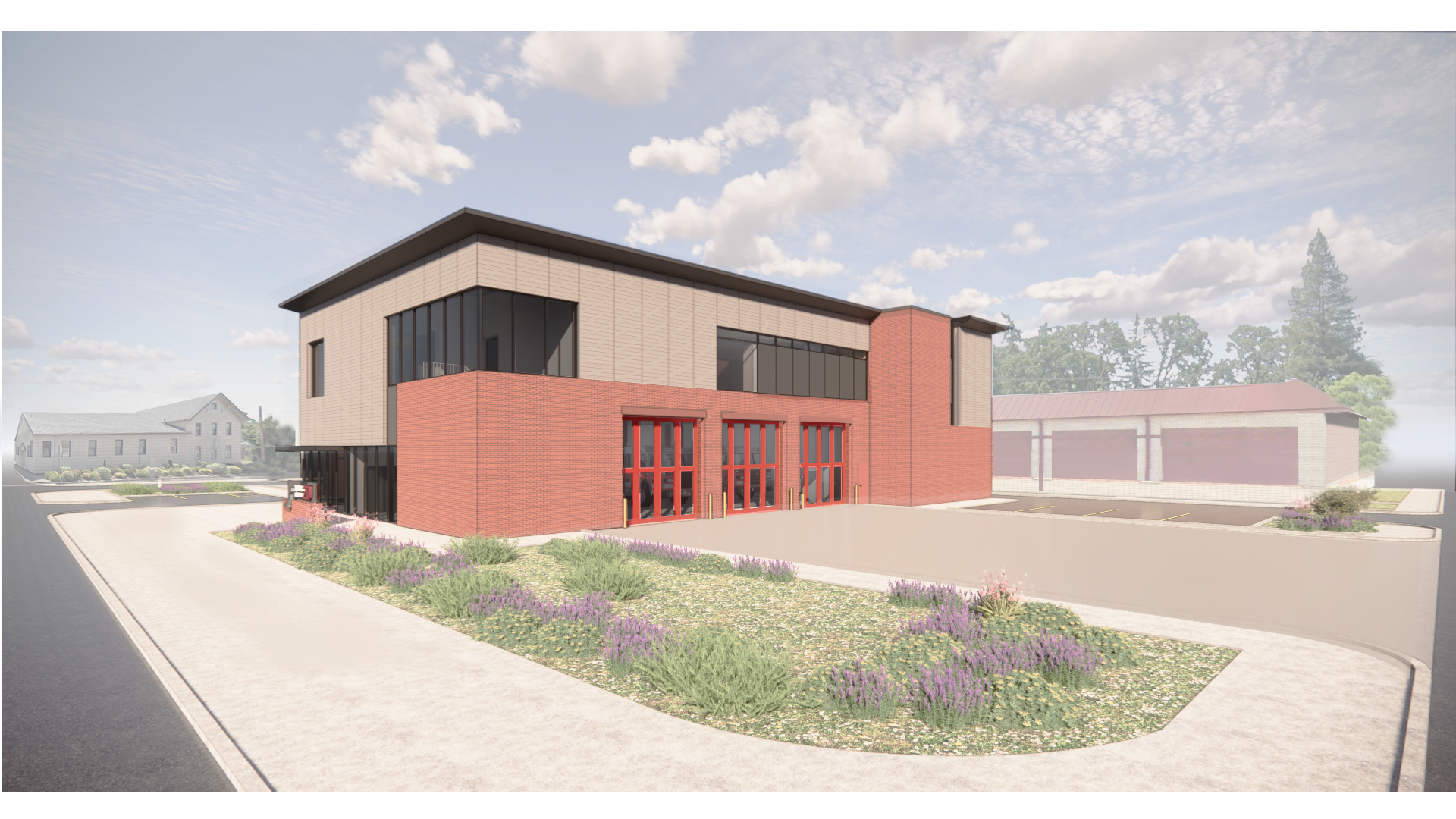 Rendering of Station 20 - view from Second and Blaine