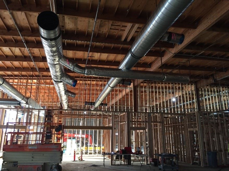 Logistics Service Center HVAC installation March