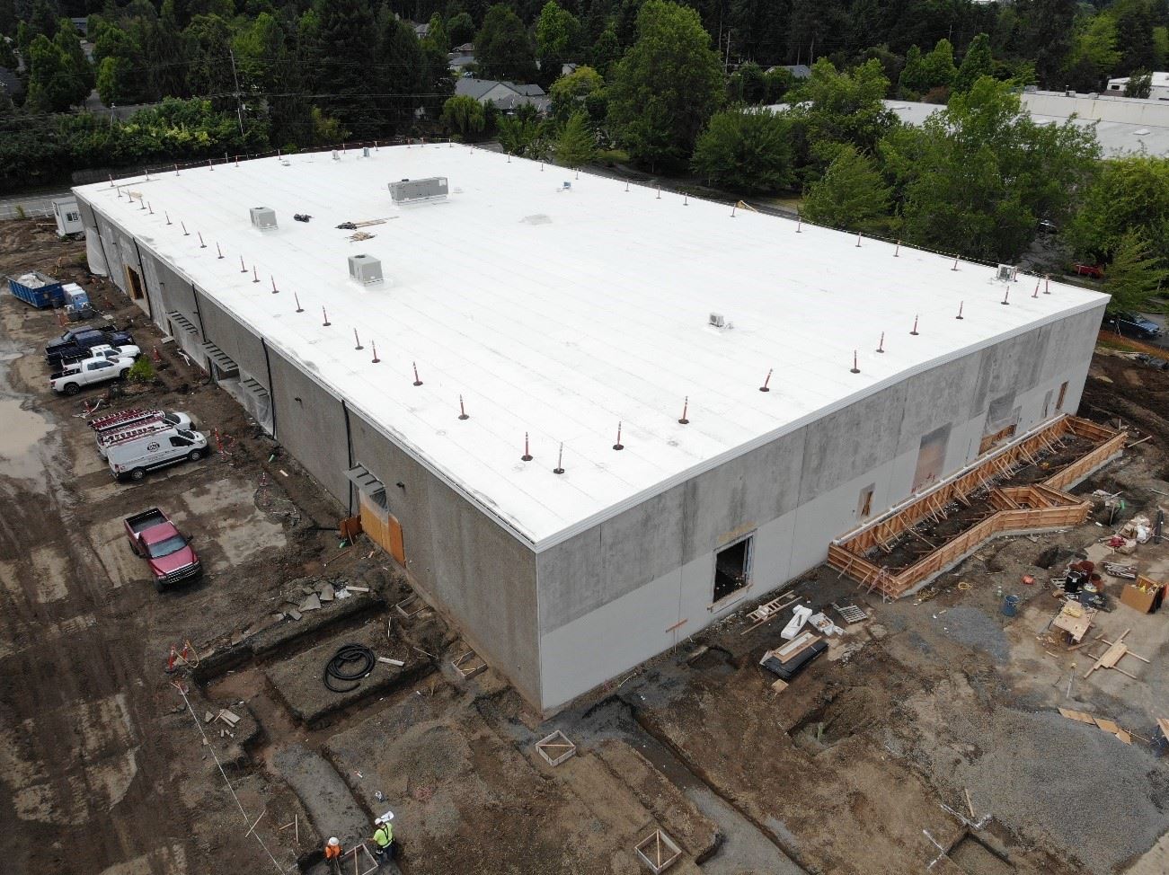 Aerial View of Logistics Service Center
