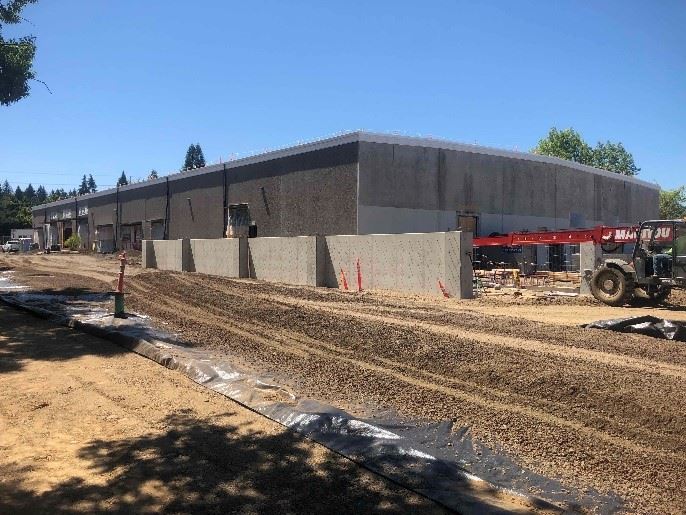 LSC July concrete pour for truck wash area