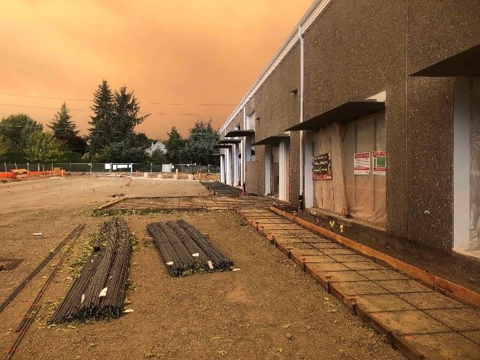 Patio and Entryway is prepped for concrete