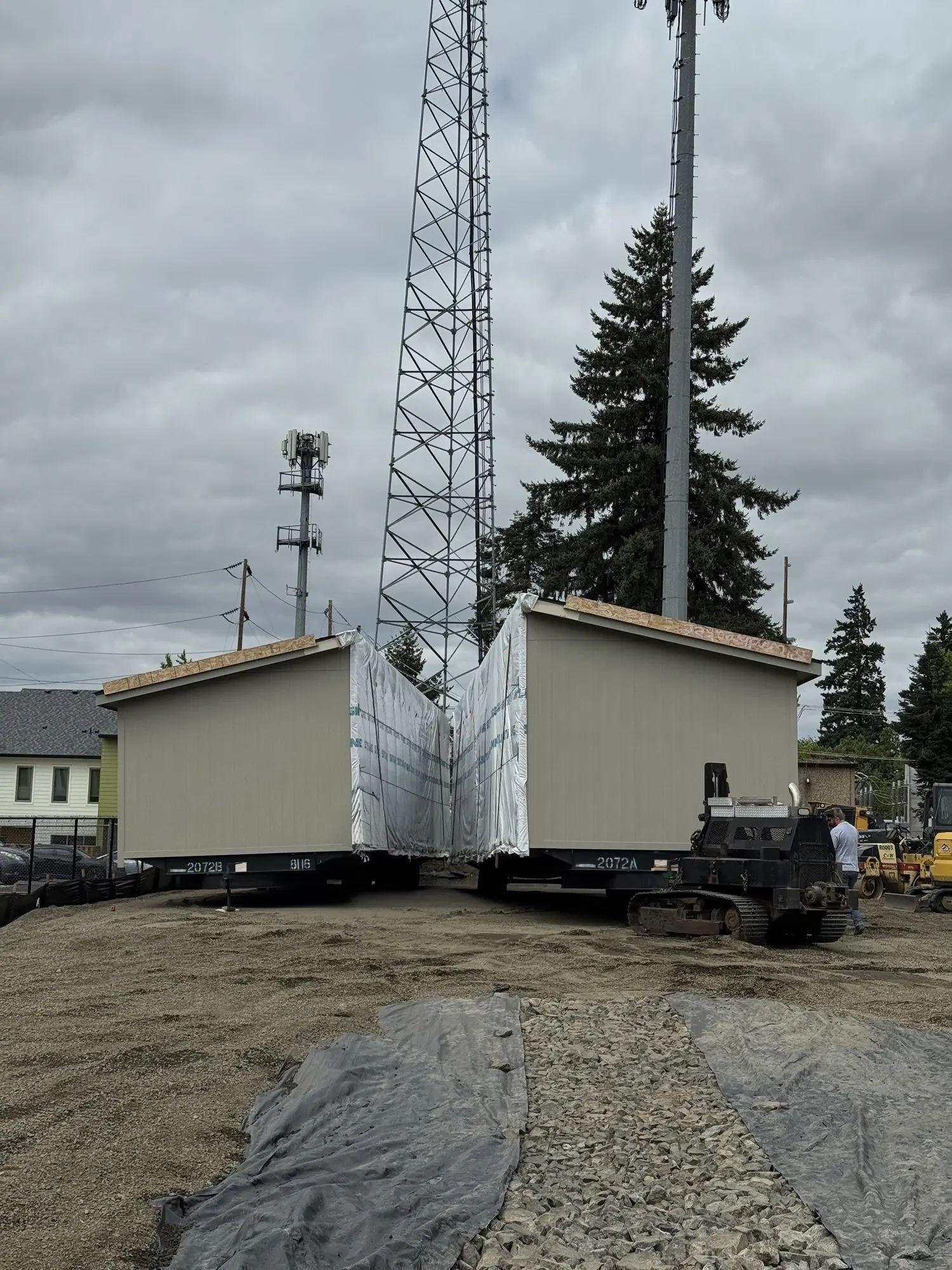 Station 35 modular home delivery to site