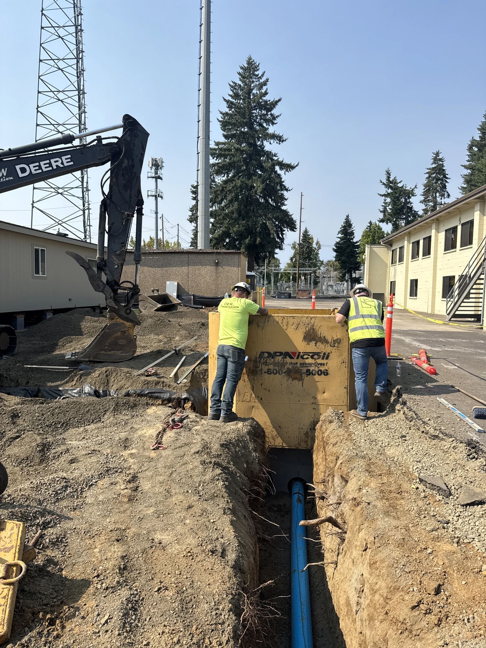 station 35 construction ground work