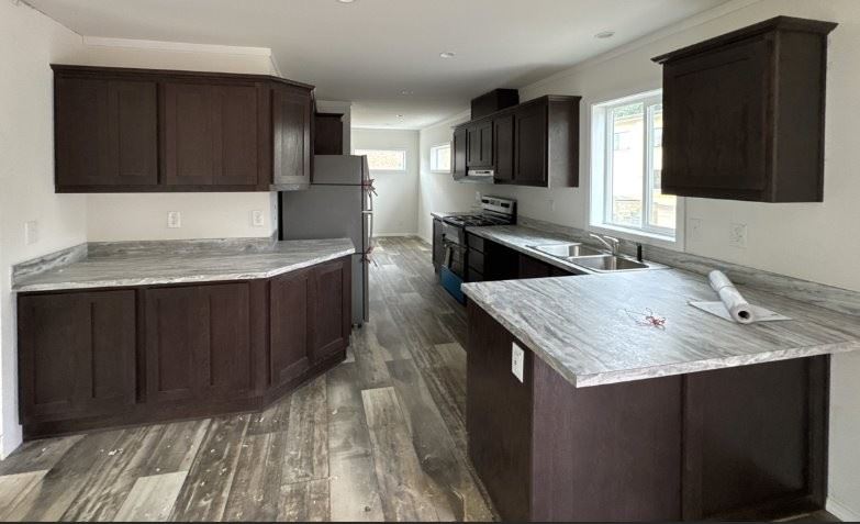 kitchen of temporary quarters